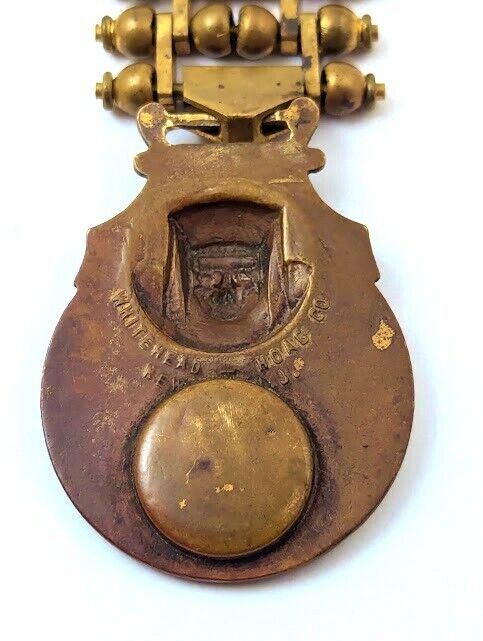 Victorian Watch Chain with Egyptian Fob, 1900's