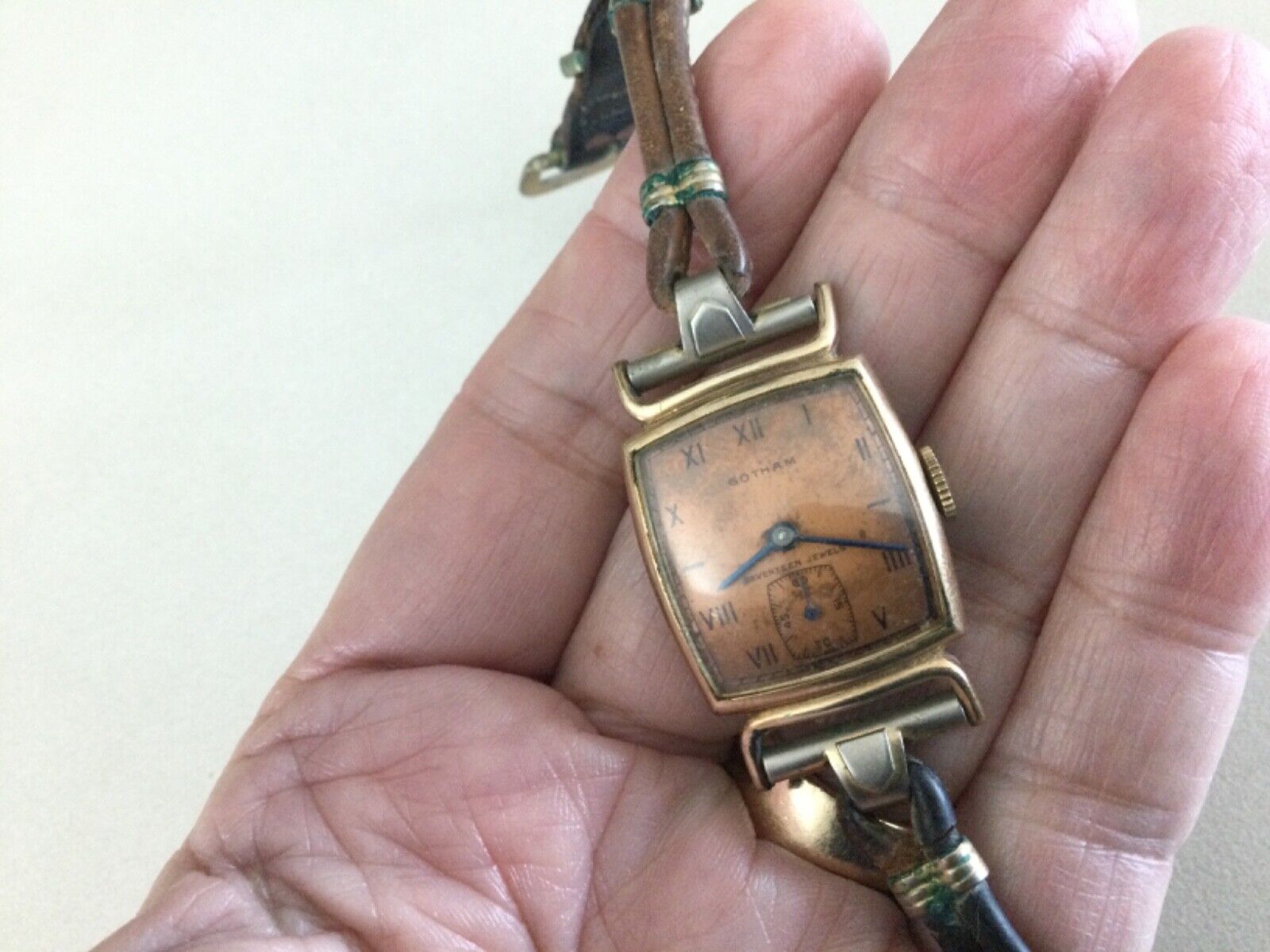 Estate Rare Gotham 10k Gold Filled Manual Wind Man's Watch 1900's