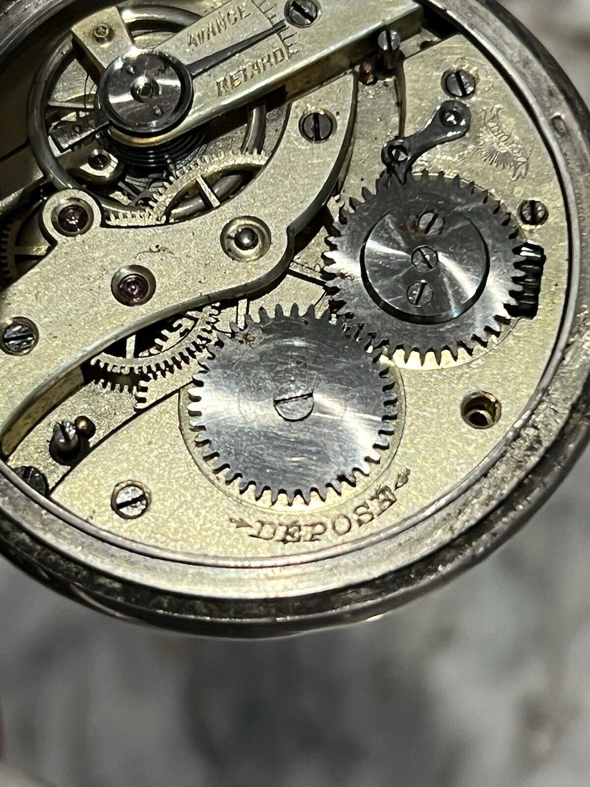 1900s Antique Solid 800 Silver Cased Victoria EJ Depose Pocket Watch