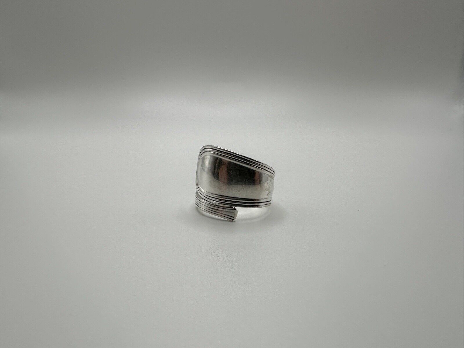 Antique 1800s Sterling Silver Wrap Ring Size 10