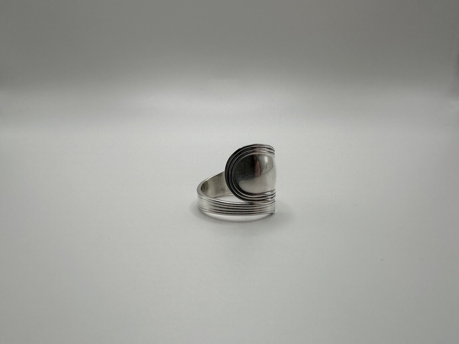 Antique 1800s Sterling Silver Wrap Ring Size 10