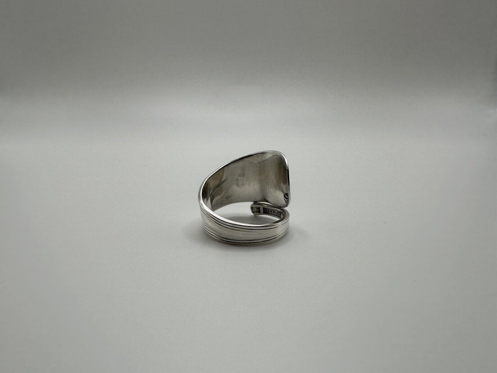 Antique 1800s Sterling Silver Wrap Ring Size 10