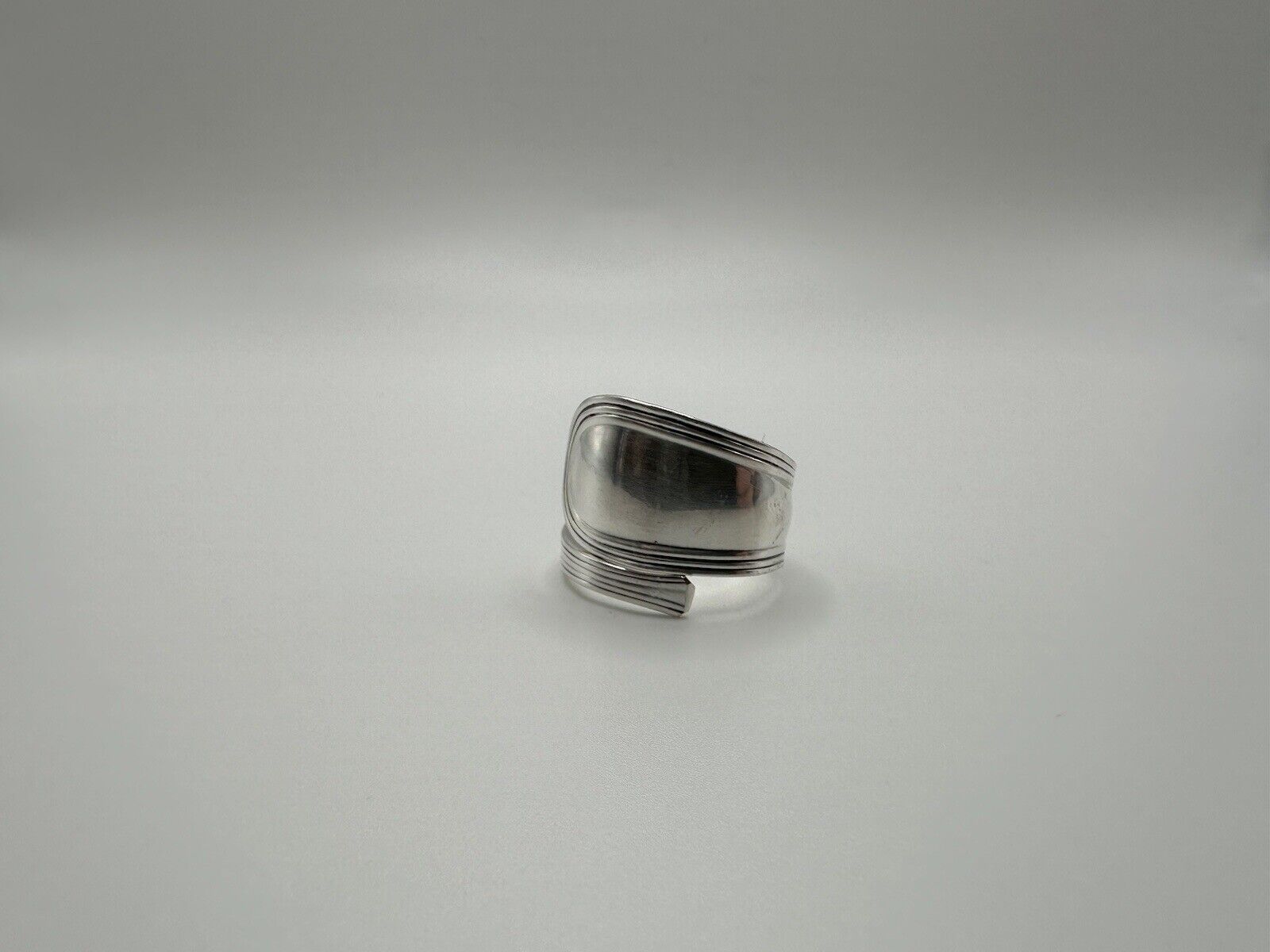 Antique 1800s Sterling Silver Wrap Ring Size 10