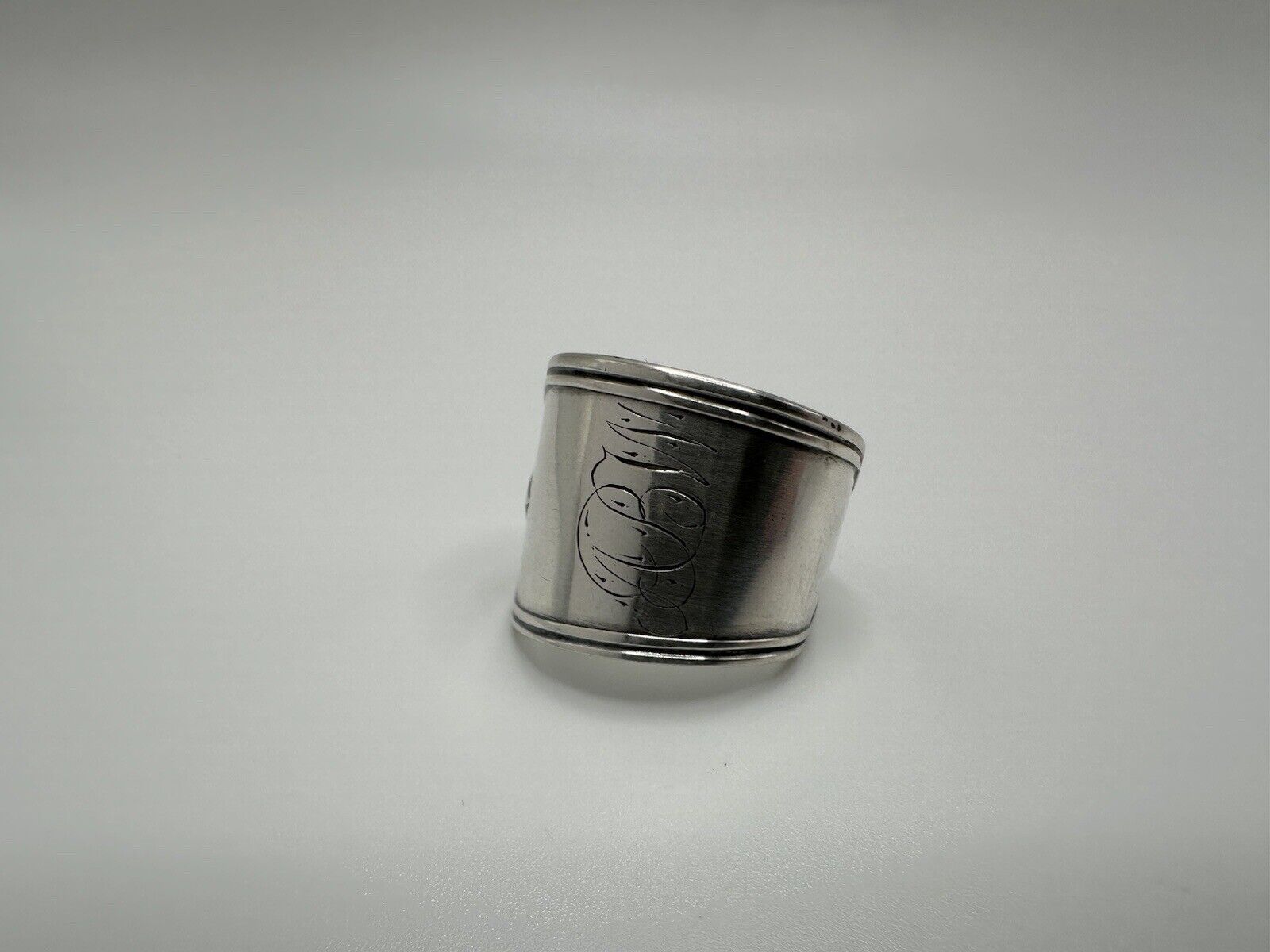 Antique 1800s Sterling Silver Spoon Ring ABW Size 10.5