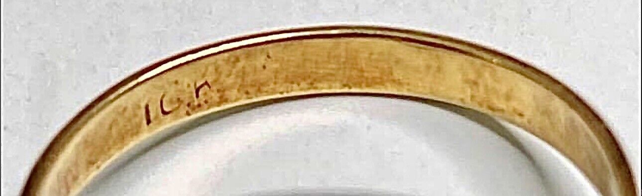 Antique 1800s 10Kt Gold Knights of Columbus Signet Ring, Enamel Detail, 4g Rare