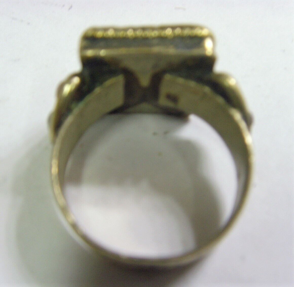 1800s scarce antique Nomads tribal wedding ring 10.5 sz central Asia 50799