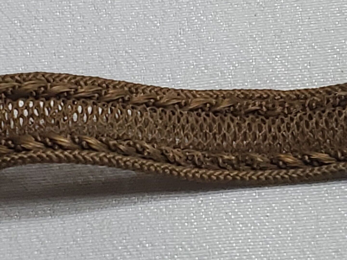 Antique 1800'S MOURNING HAIR BRACELET JEWELRY MEMENTO VICTORIAN FUNERAL 7"