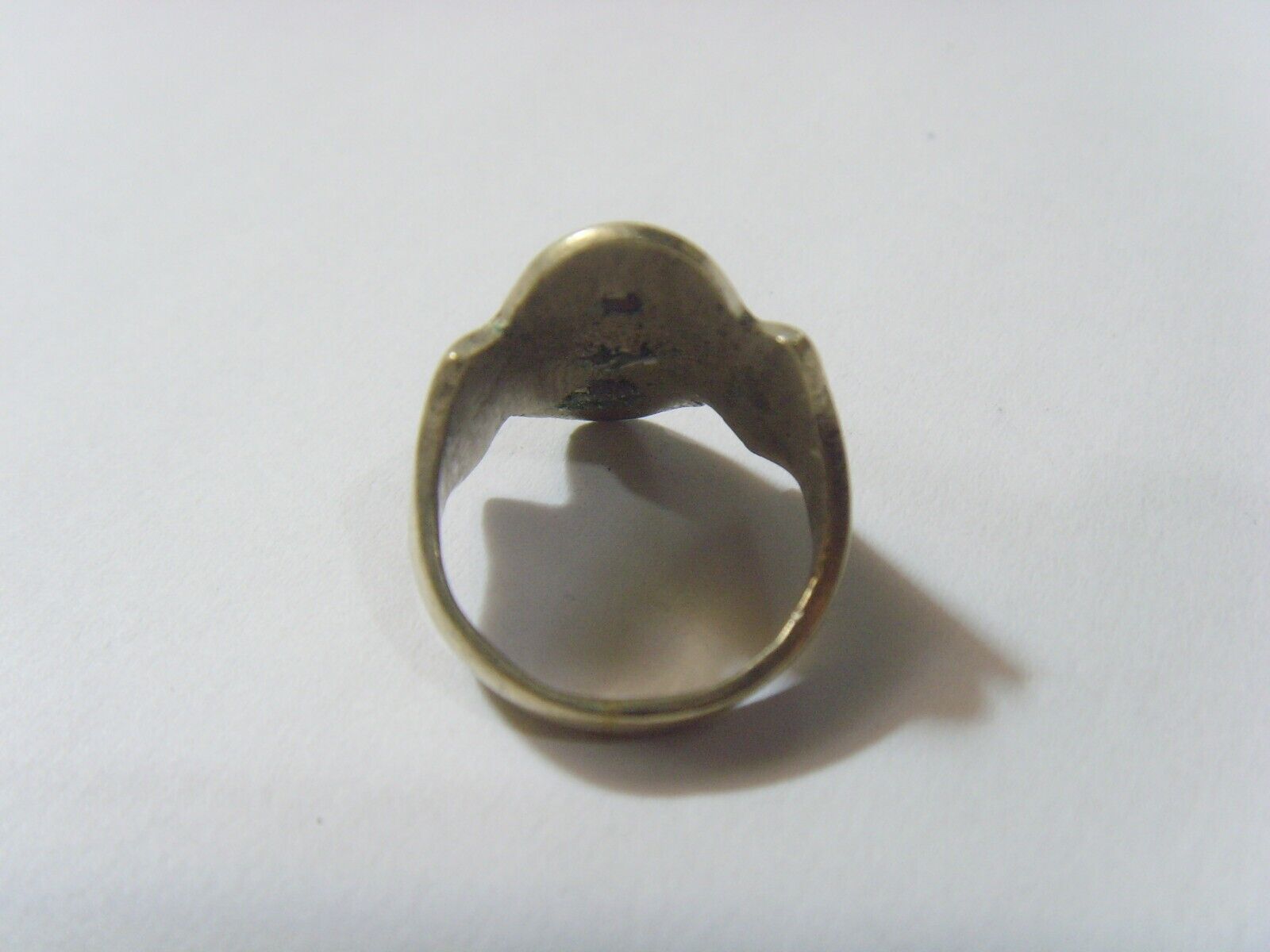 1800s antique Kazakh tribal niello wedding ring size 6.5 Central Asia 52264