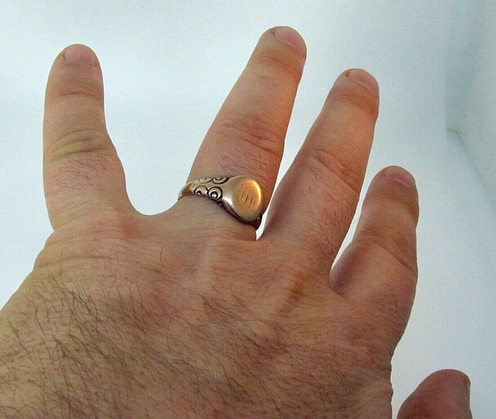 Victorian 1800's 8k Rose Gold Signet Ring