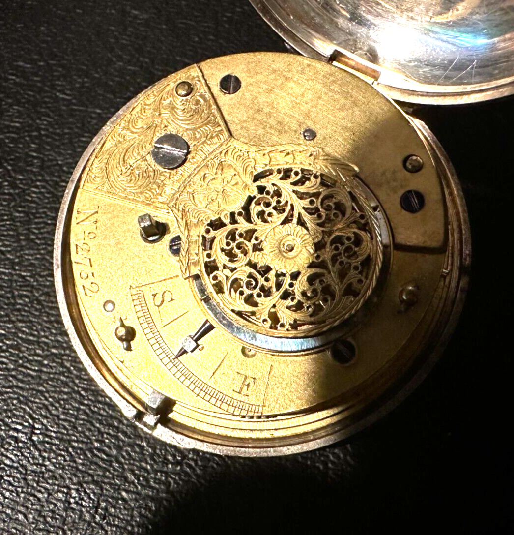 Pair Case Fusee Silver  pocket watch early 1800s