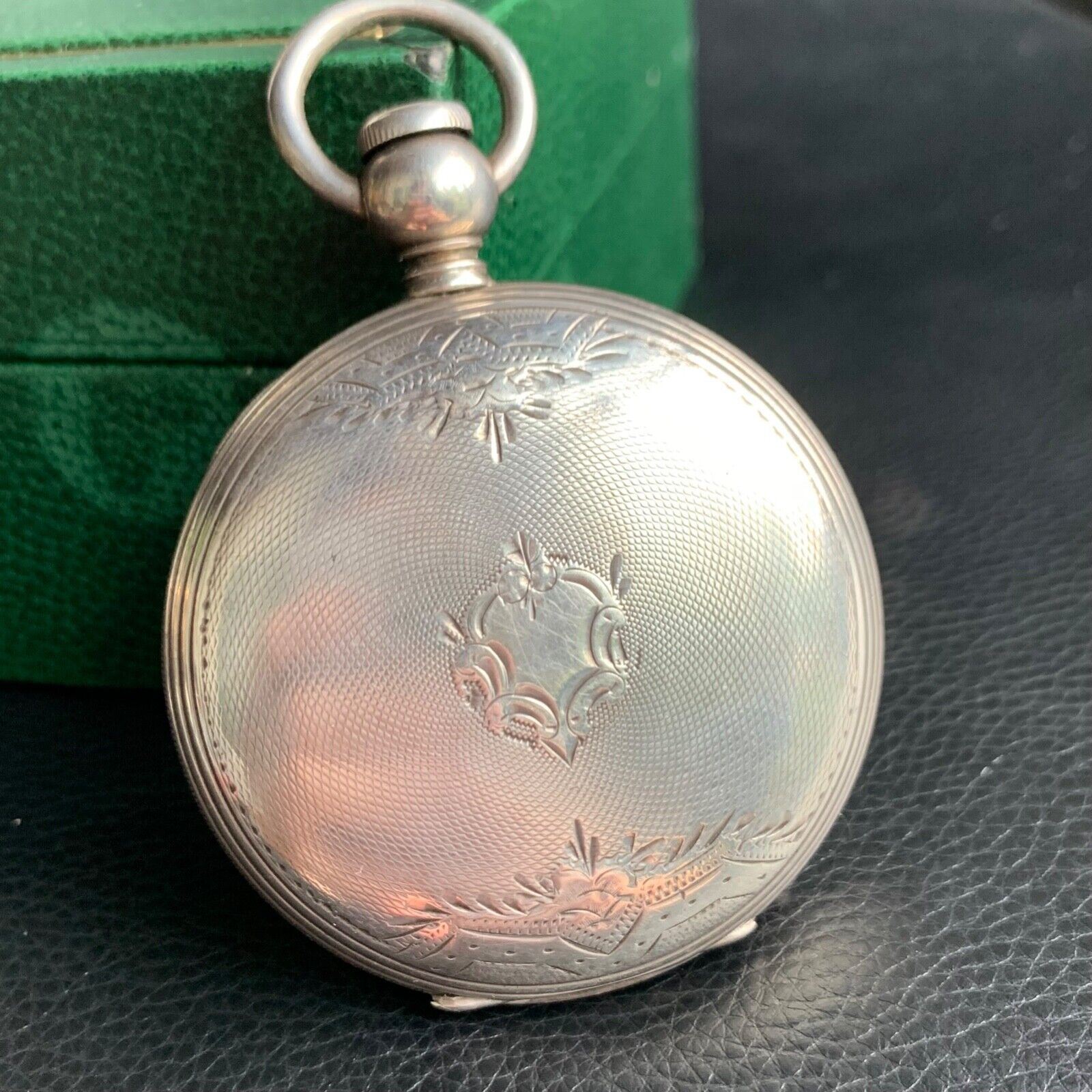 1800's 4 Ounce Coin Silver Key Wind Hunter Pocket Watch Case Excellent