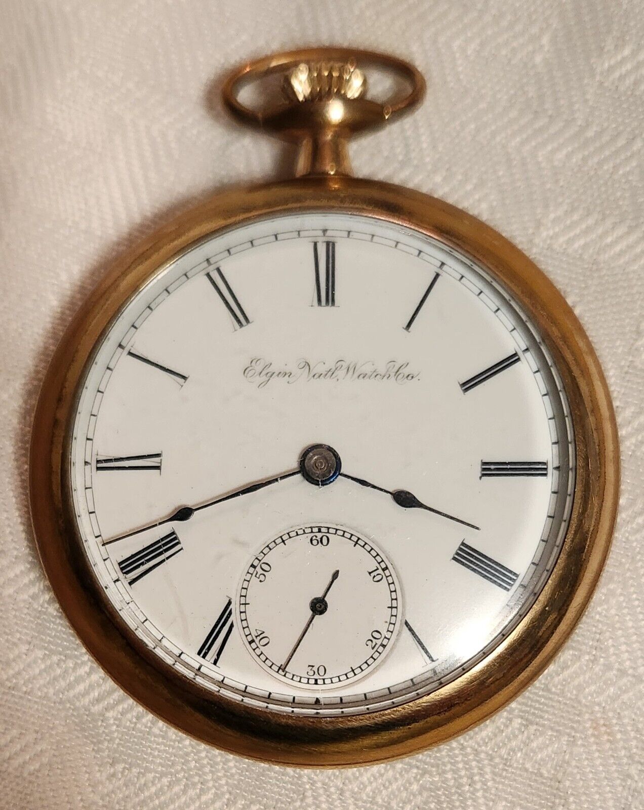 LATE 1800s ELGIN POCKET WATCH GOLD FILLED 15 Jewels
