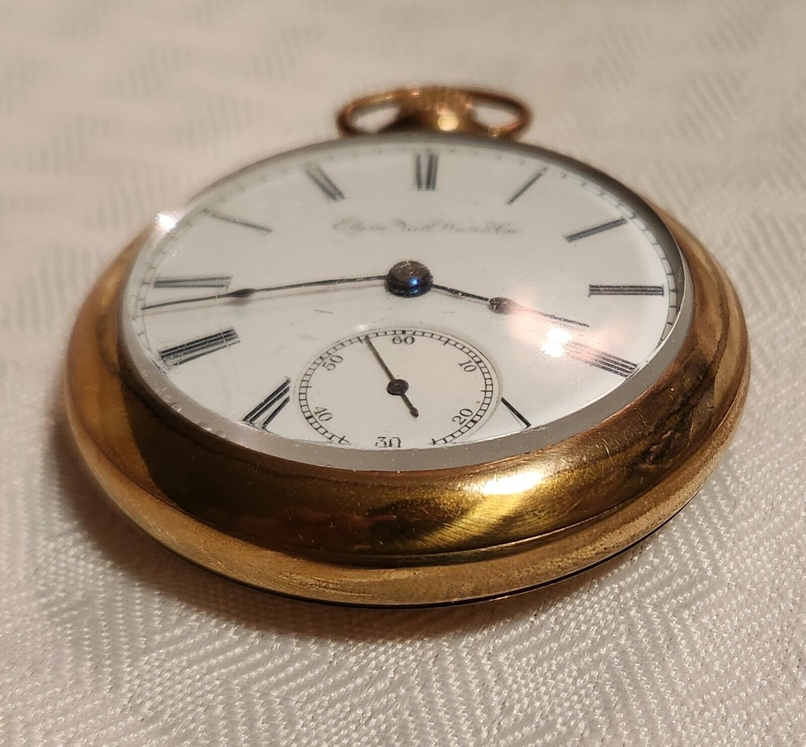 LATE 1800s ELGIN POCKET WATCH GOLD FILLED 15 Jewels