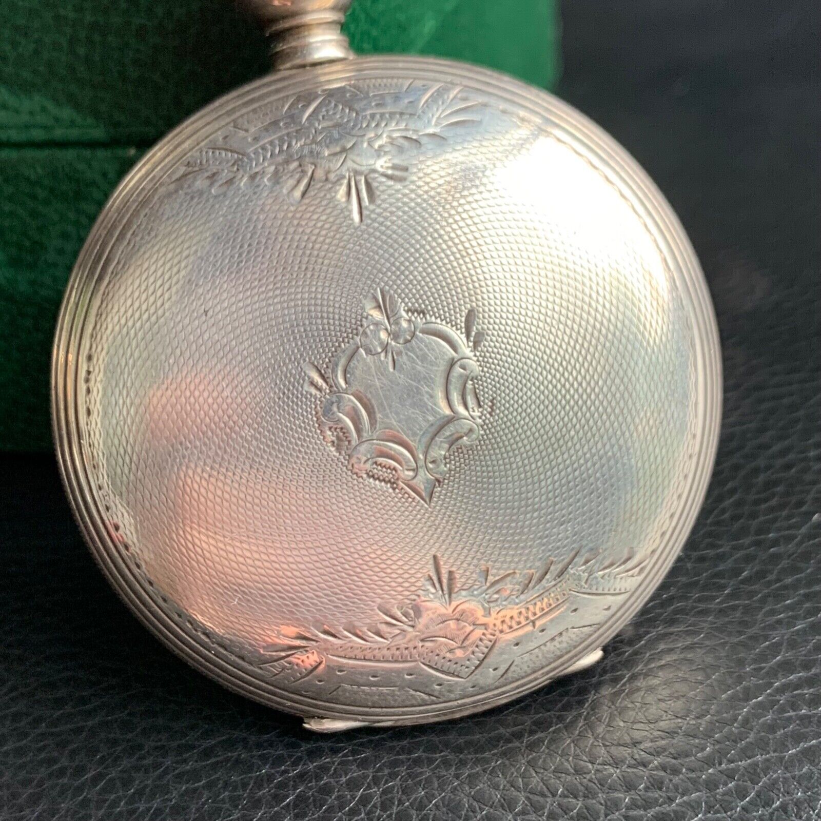 1800's 4 Ounce Coin Silver Key Wind Hunter Pocket Watch Case Excellent