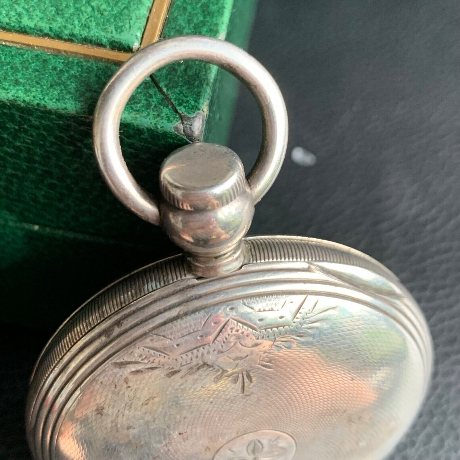 1800's 4 Ounce Coin Silver Key Wind Hunter Pocket Watch Case Excellent