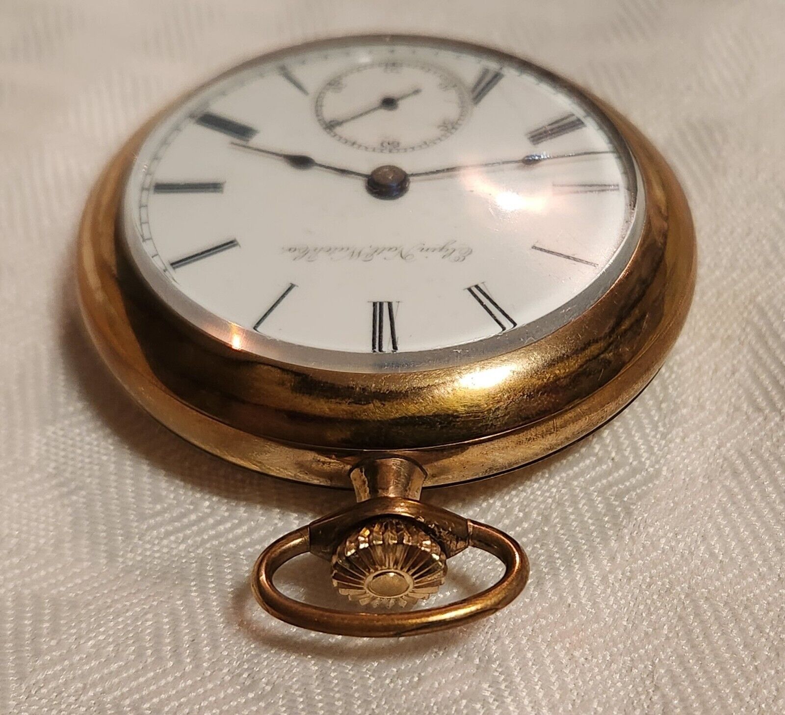 LATE 1800s ELGIN POCKET WATCH GOLD FILLED 15 Jewels