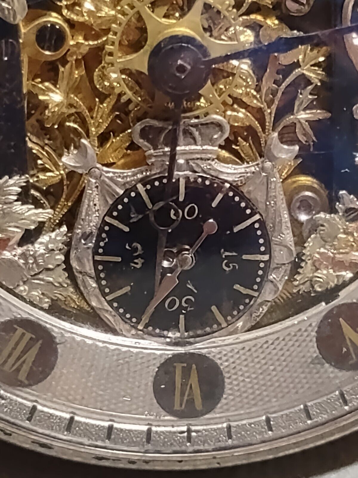 1800's SKELETONIZED JACQUEMART AUTOMATON REPEATER VERGE FUSEE POCKET WATCH  60mm