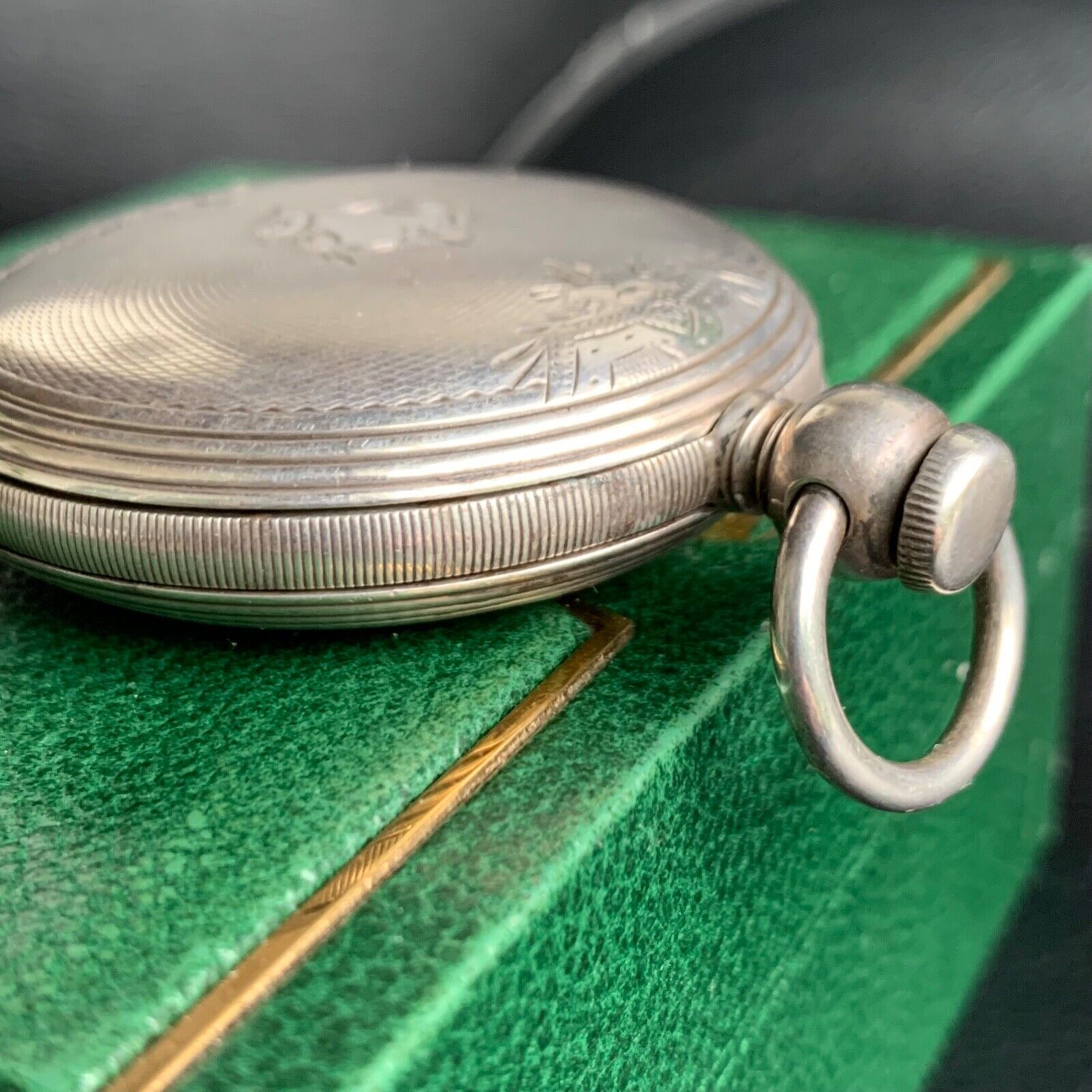 1800's 4 Ounce Coin Silver Key Wind Hunter Pocket Watch Case Excellent