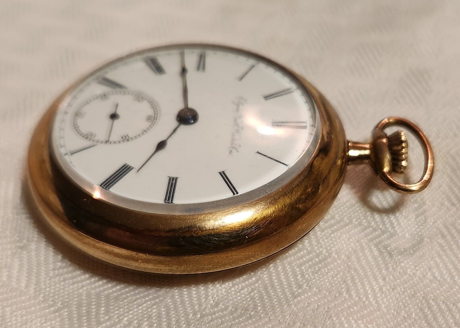 LATE 1800s ELGIN POCKET WATCH GOLD FILLED 15 Jewels