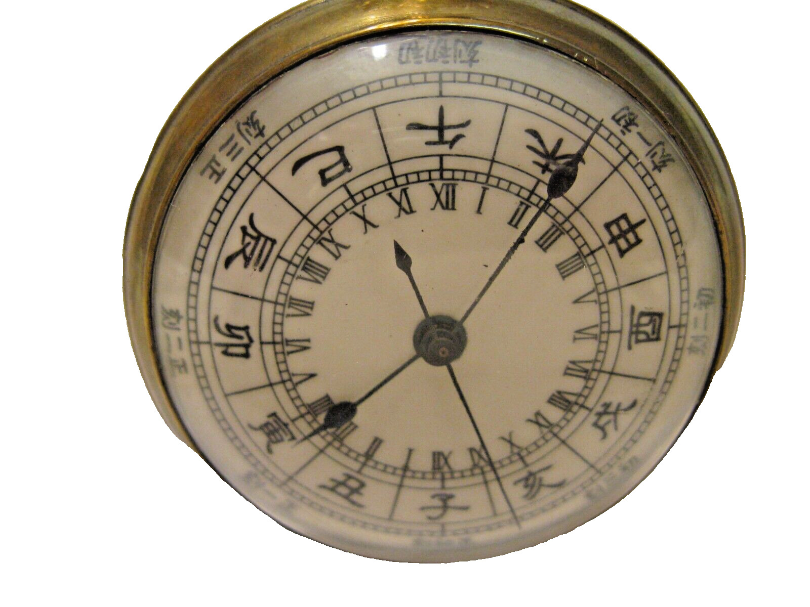 ANTIQUE CHINESE POCKET WATCH, SWISS MADE IN 1800's,  ZODIAC RARE DIAL,  NOT RUN.