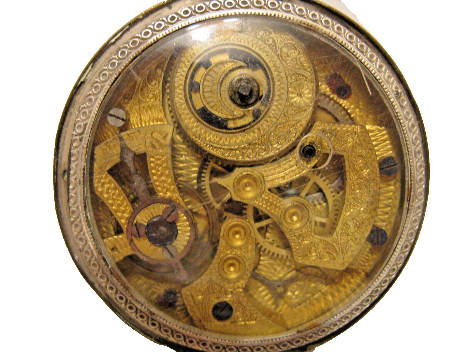 ANTIQUE CHINESE POCKET WATCH, SWISS MADE IN 1800's,  ZODIAC RARE DIAL,  NOT RUN.