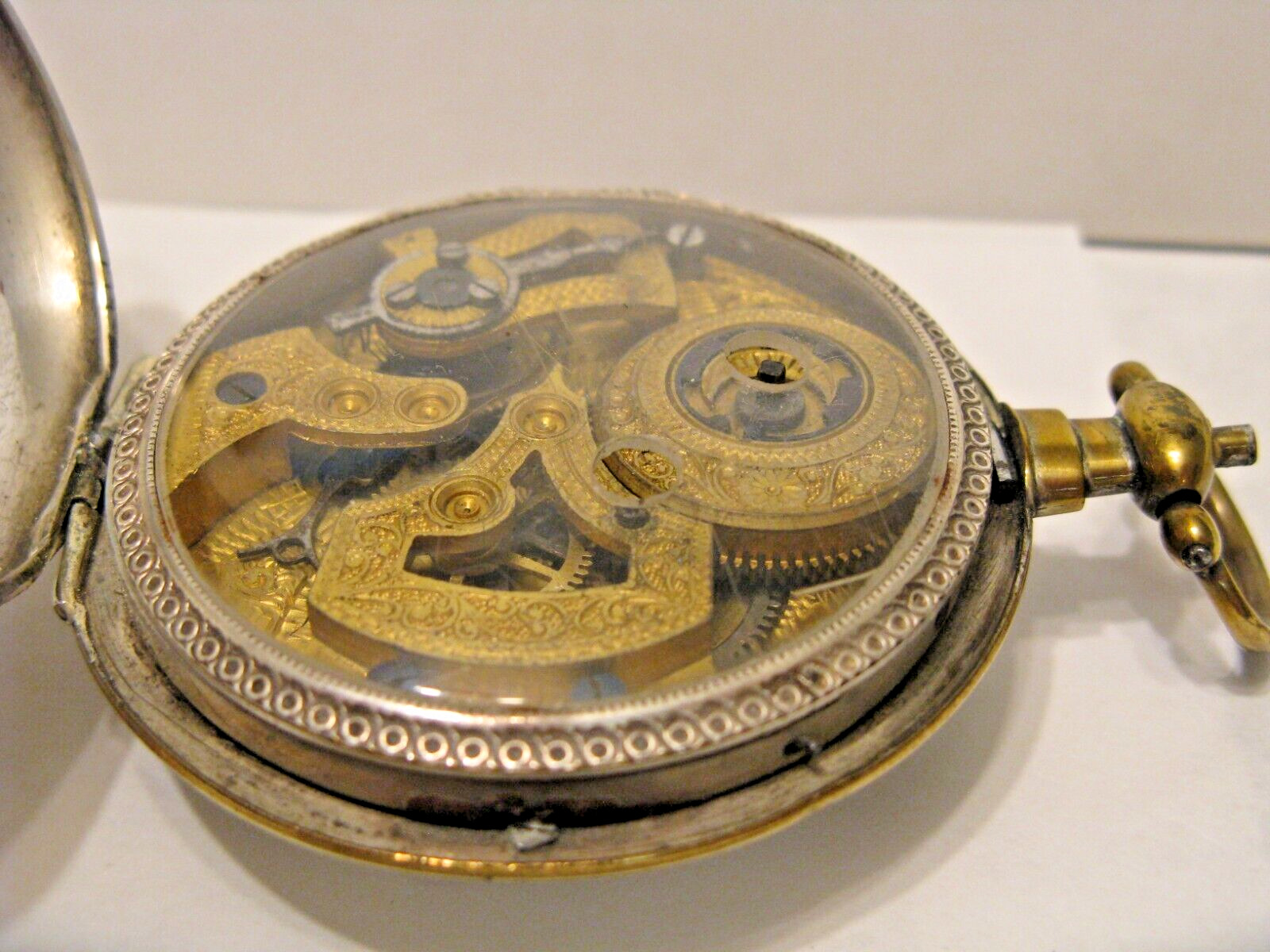 ANTIQUE CHINESE POCKET WATCH, SWISS MADE IN 1800's,  ZODIAC RARE DIAL,  NOT RUN.