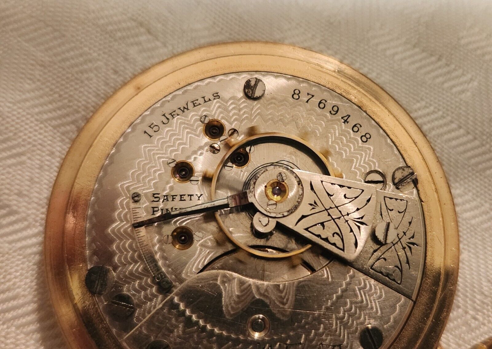 LATE 1800s ELGIN POCKET WATCH GOLD FILLED 15 Jewels