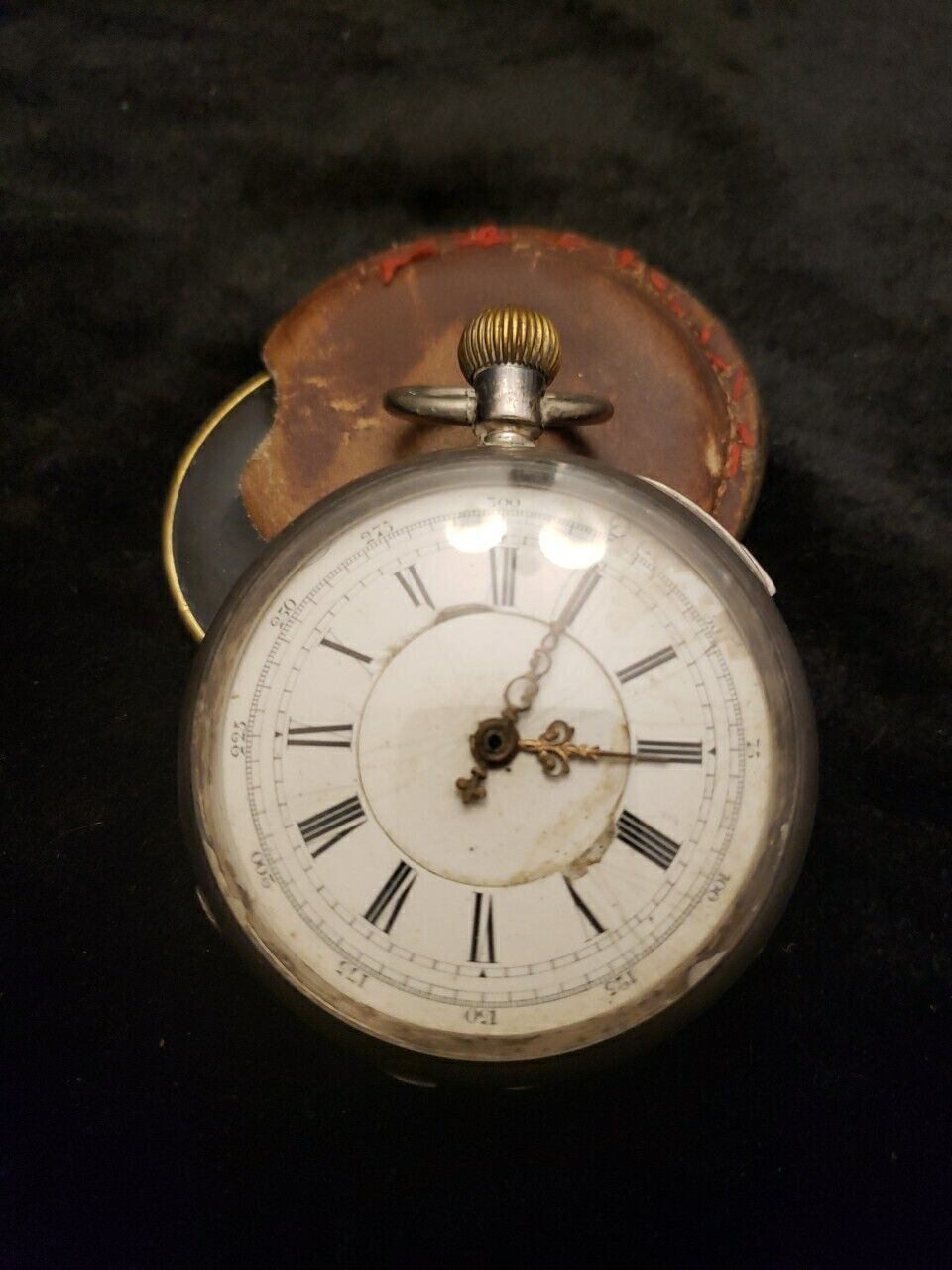 1800's George Willard Pocket Watch Birmingham English Sterling Silver Works