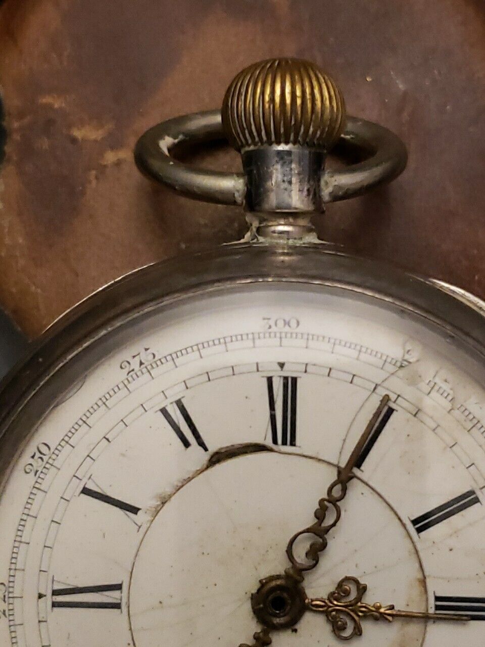 1800's George Willard Pocket Watch Birmingham English Sterling Silver Works