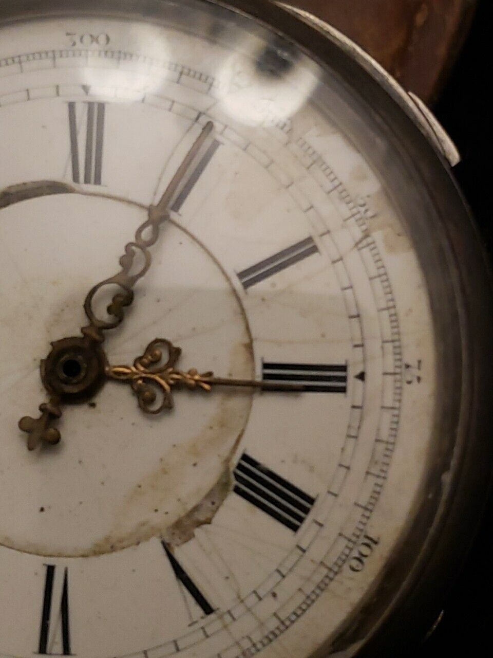 1800's George Willard Pocket Watch Birmingham English Sterling Silver Works