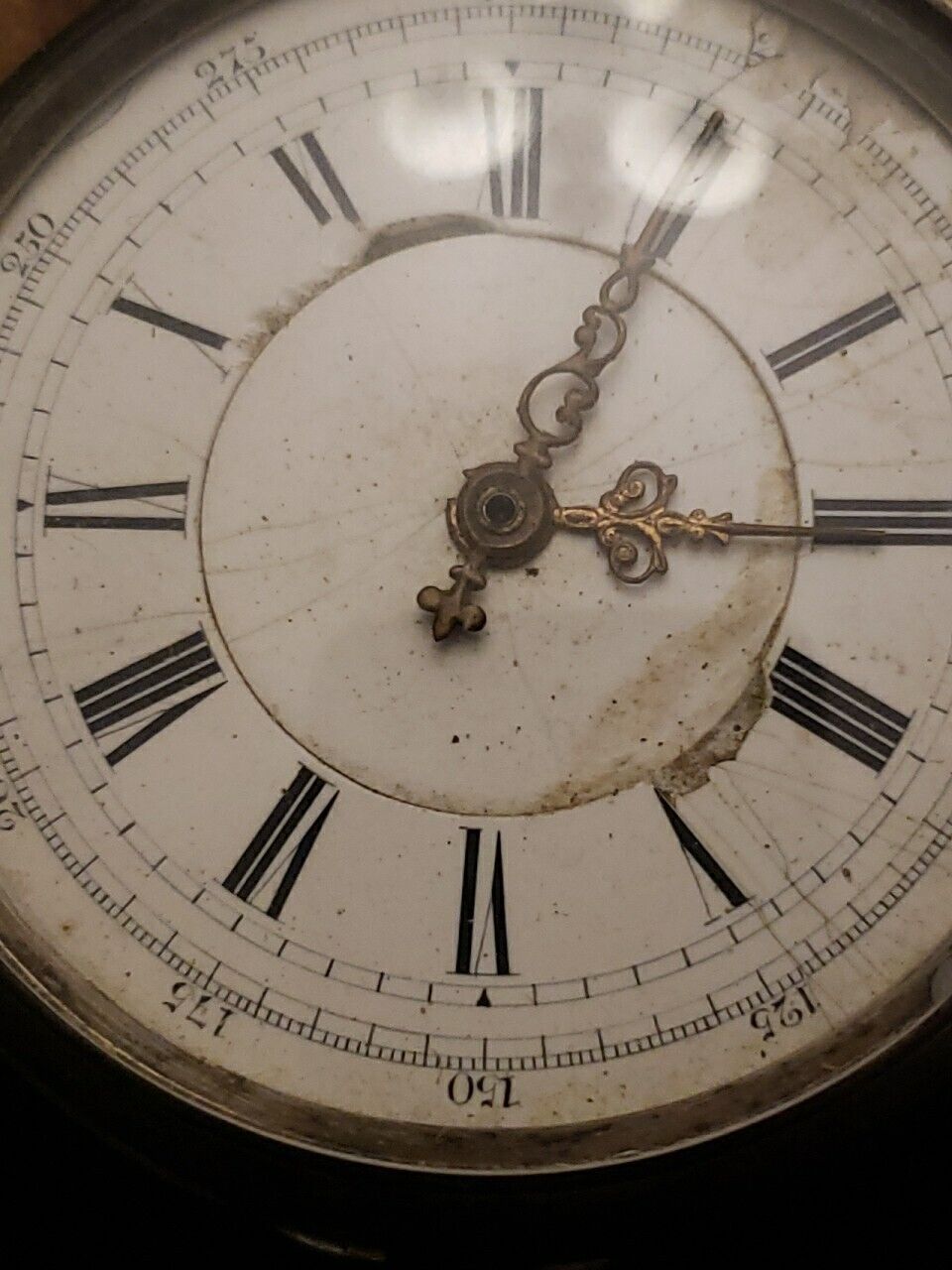 1800's George Willard Pocket Watch Birmingham English Sterling Silver Works