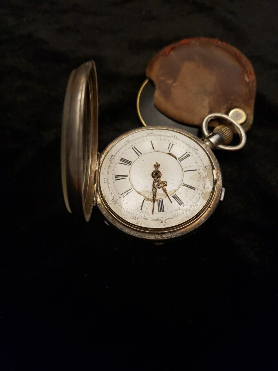 1800's George Willard Pocket Watch Birmingham English Sterling Silver Works