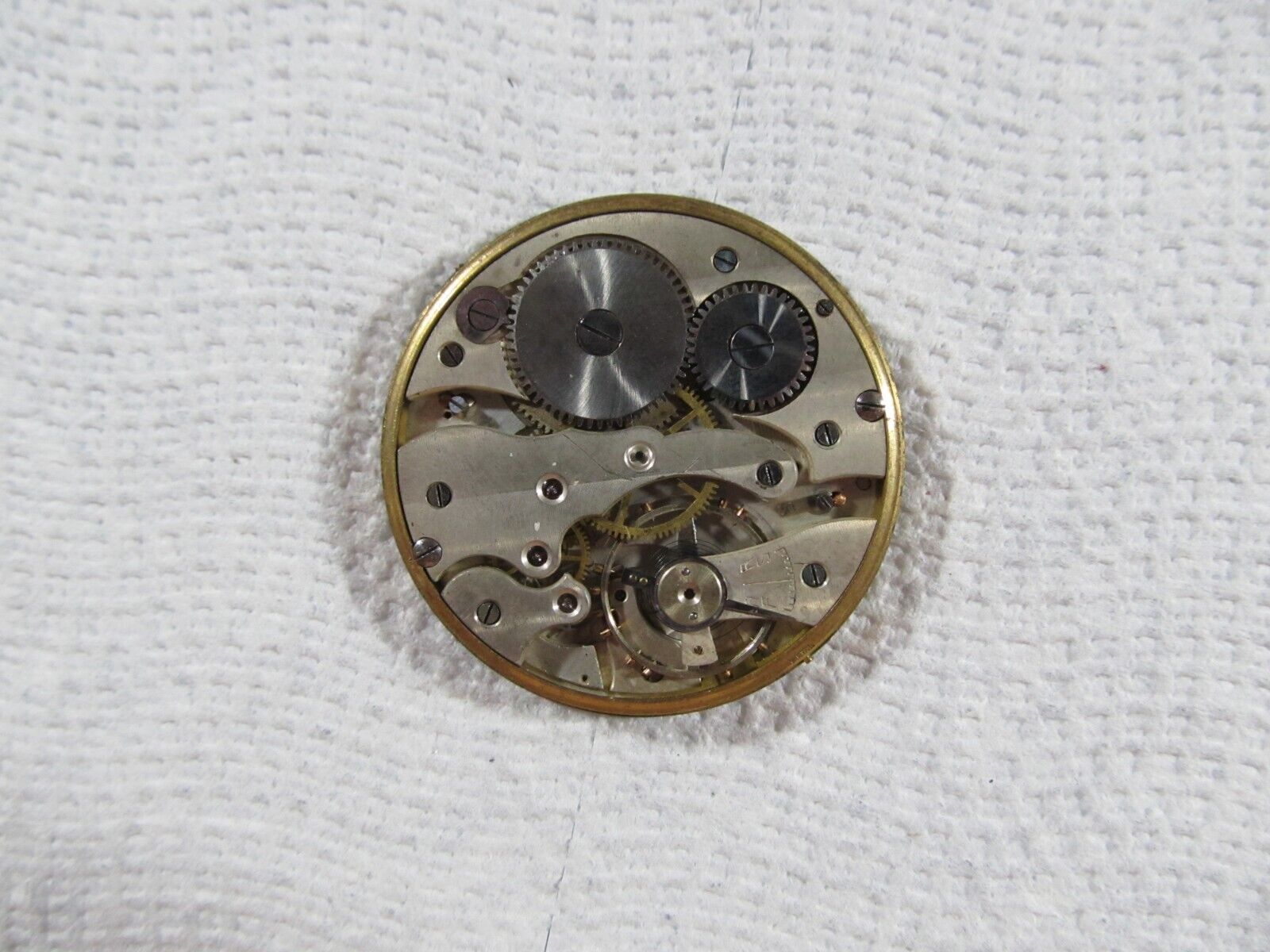 Early 1900's antique Chronometre Tegra, size 16, Pocket Watch movement for parts