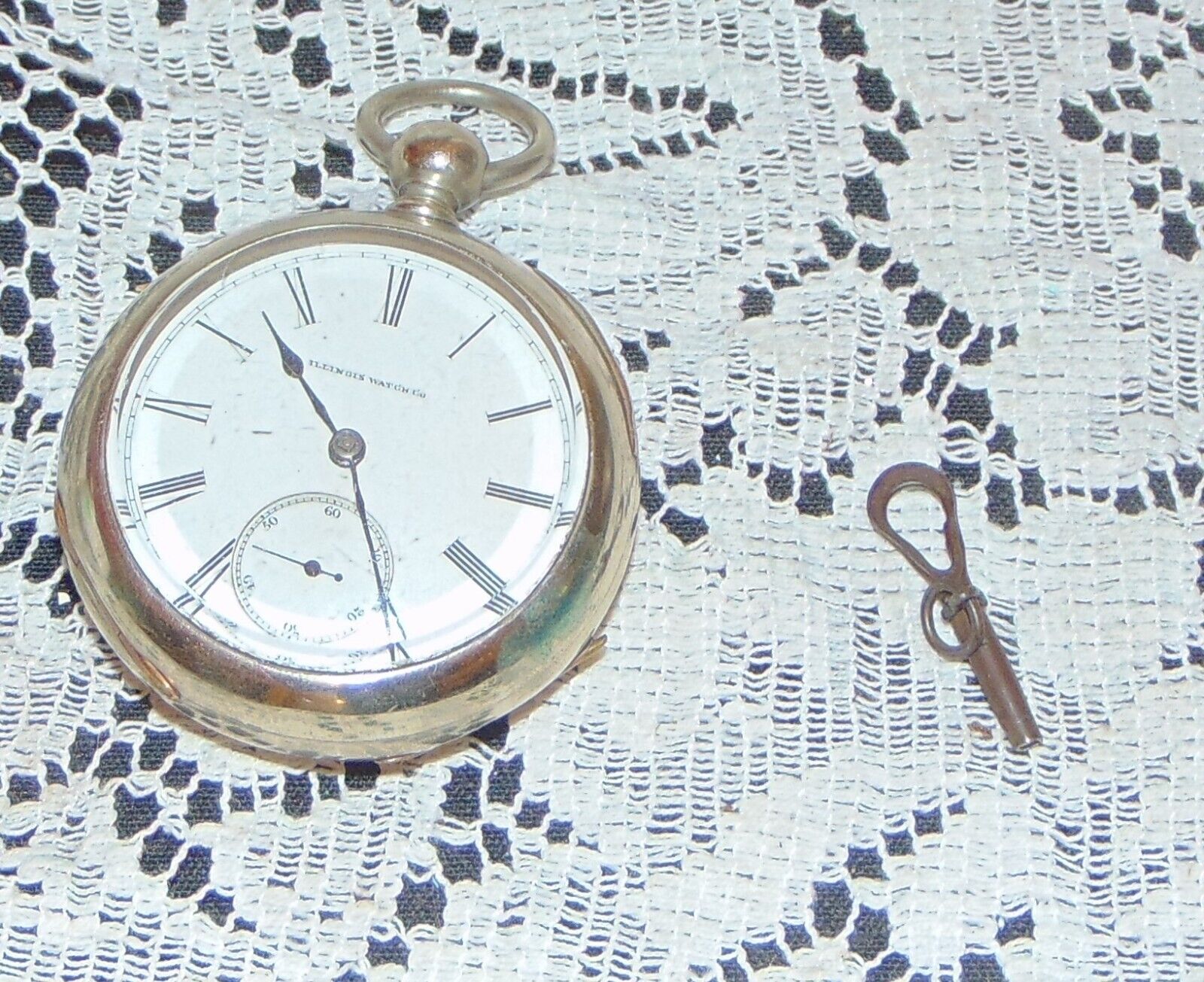 Illinois Early 1900'S Mason Key Wind Pocket Watch-WORKING CONDITION W KEY