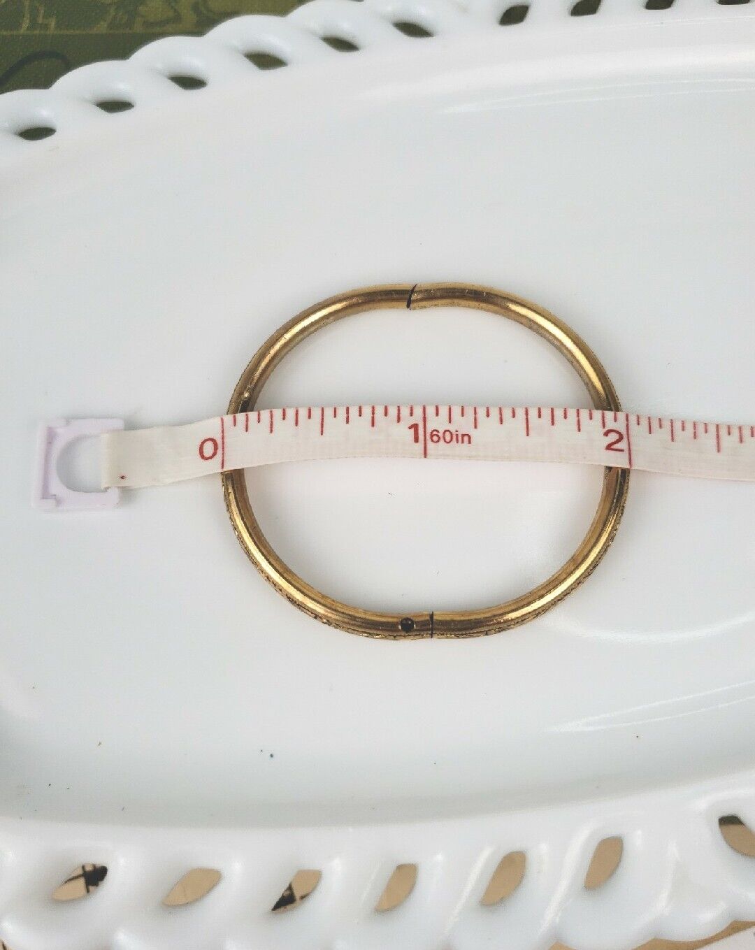 Lestage Gold Baby Bracelet 1/20 12k Gold Filled Hinged Antique Carved 1900s
