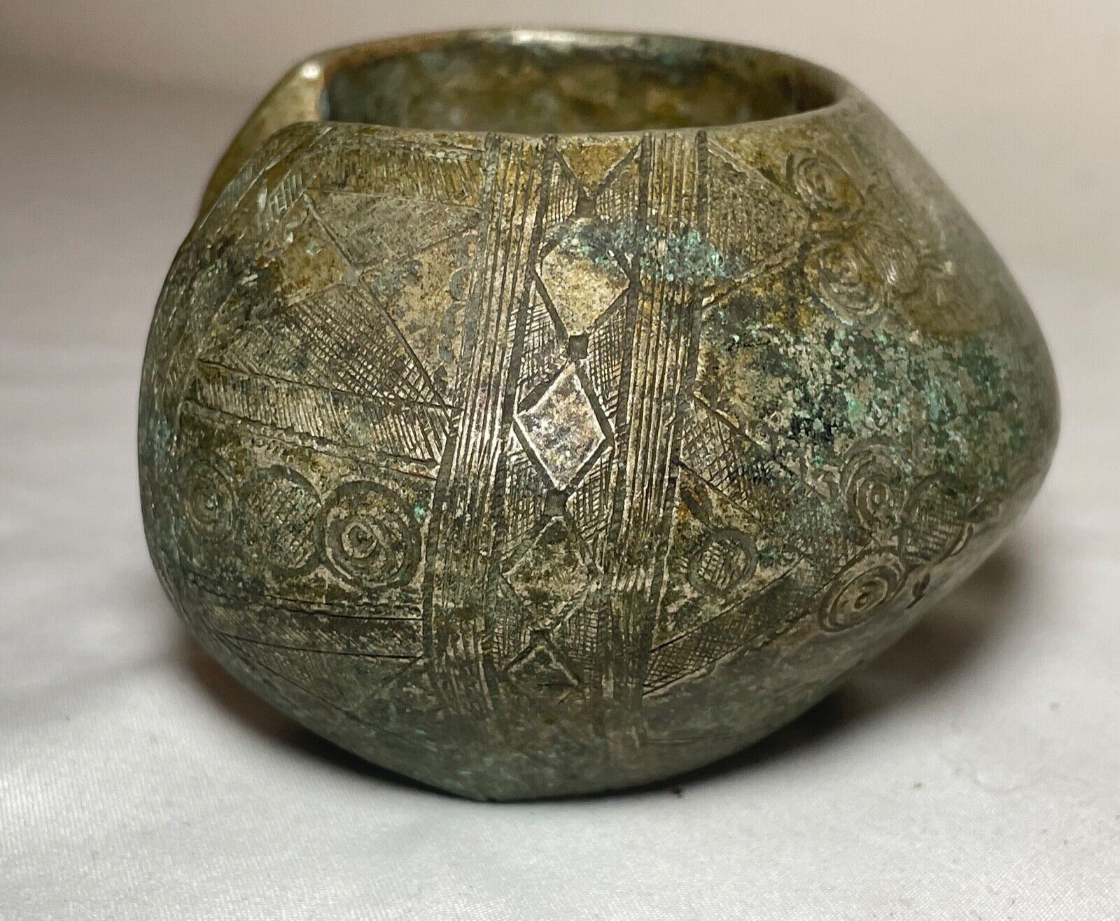 1800s Antique African Niger Baoulé Dogon Bronze Manilla Currency Bracelet nickel