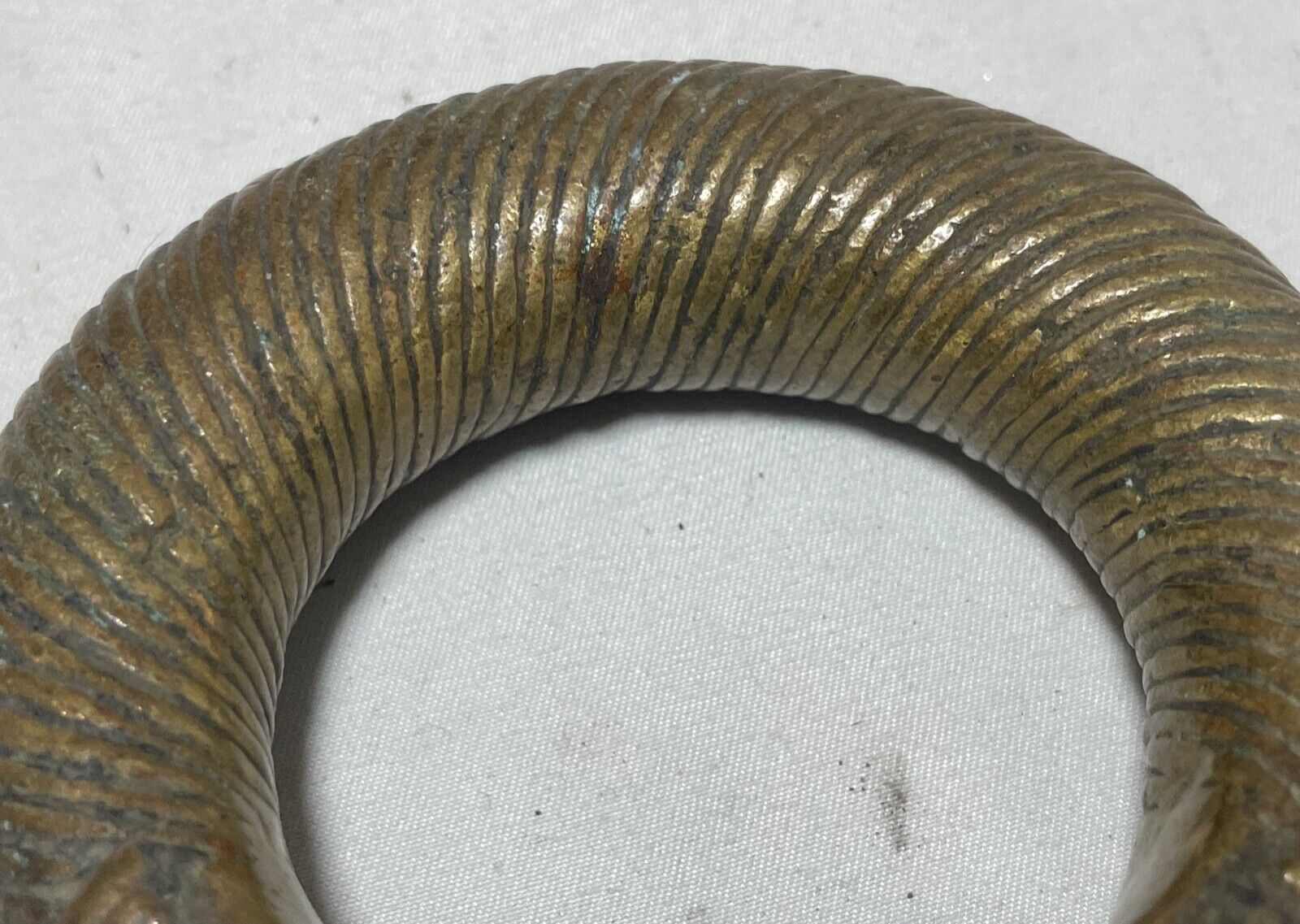 1800's Antique African Niger Baoulé Dogon Bronze Manilla Currency Bracelet rare