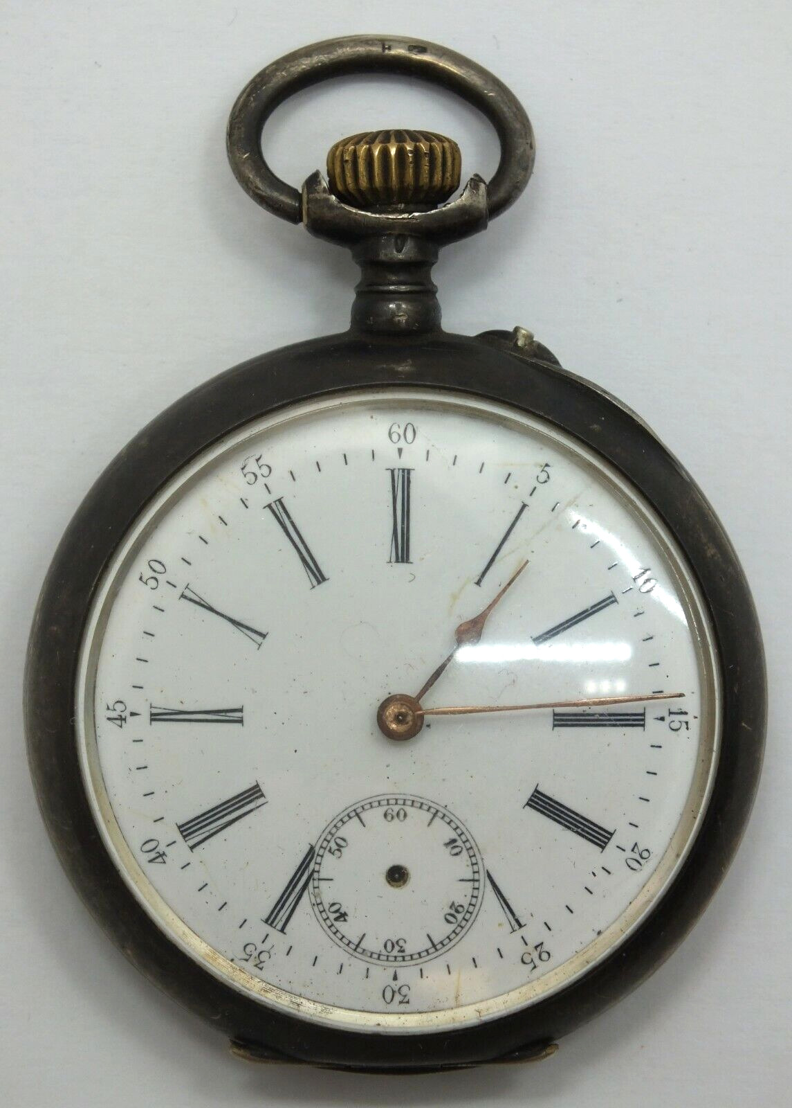 Swiss Cylindre 10 Jewel 1900s Silver Pocket Watch Non-runner - LW188