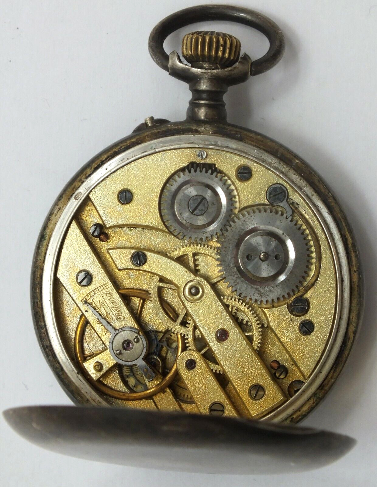 Swiss Cylindre 10 Jewel 1900s Silver Pocket Watch Non-runner - LW188