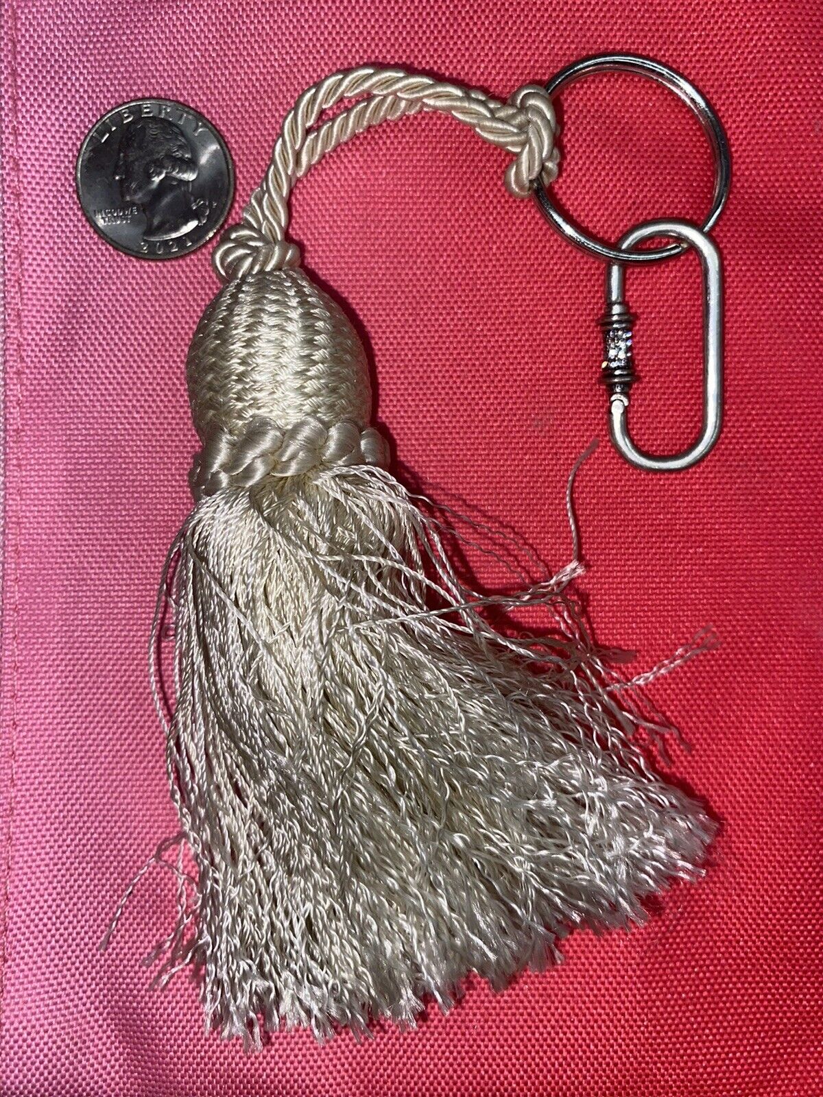 Antique Tassel Keychain OOOK Handmade Late 1800’s