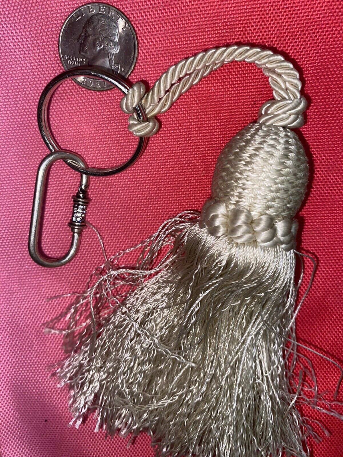 Antique Tassel Keychain OOOK Handmade Late 1800’s