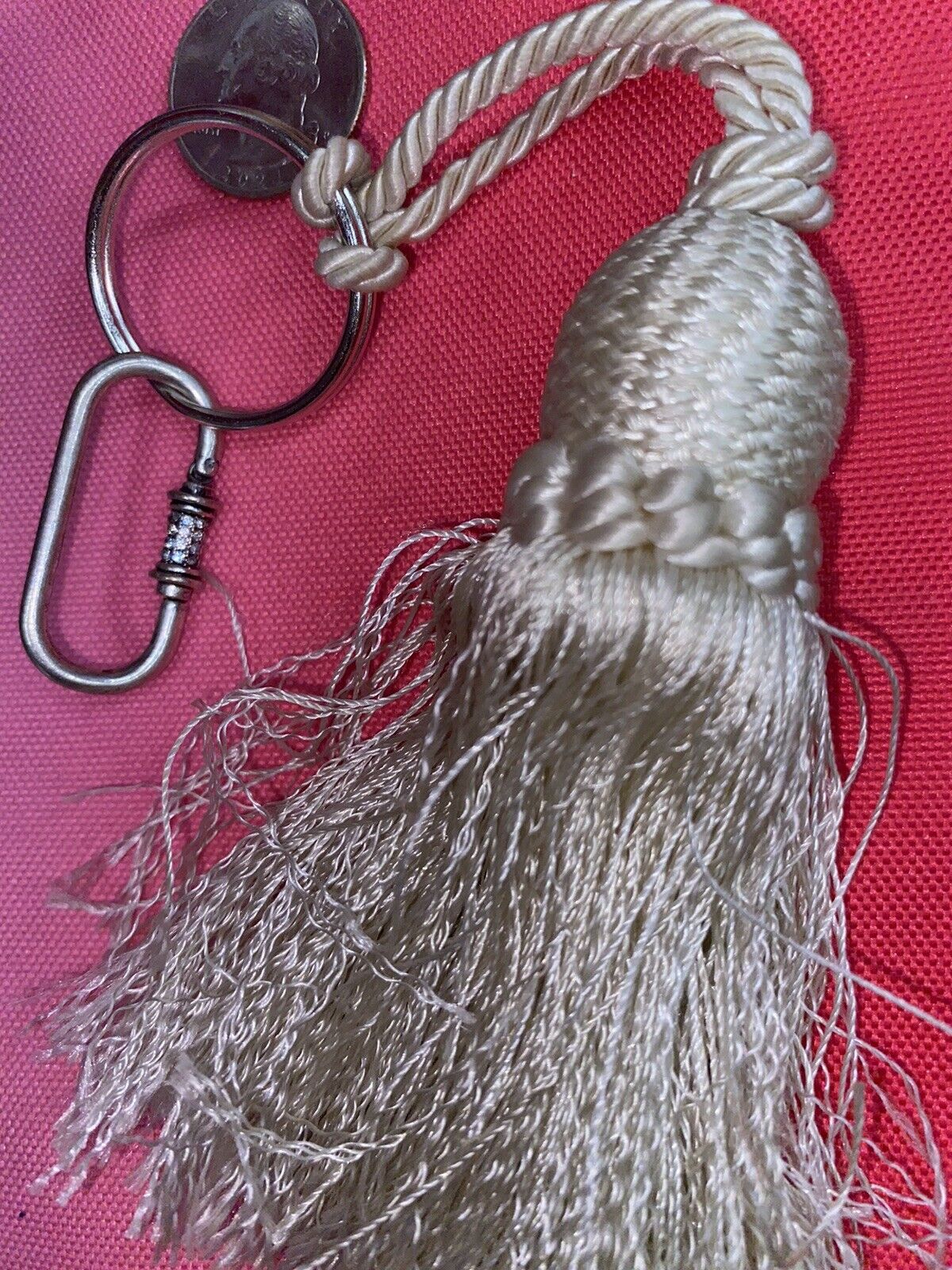Antique Tassel Keychain OOOK Handmade Late 1800’s
