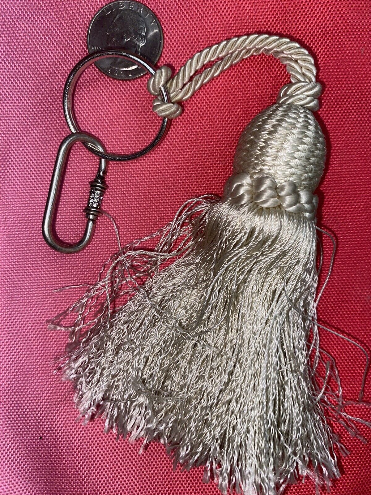 Antique Tassel Keychain OOOK Handmade Late 1800’s
