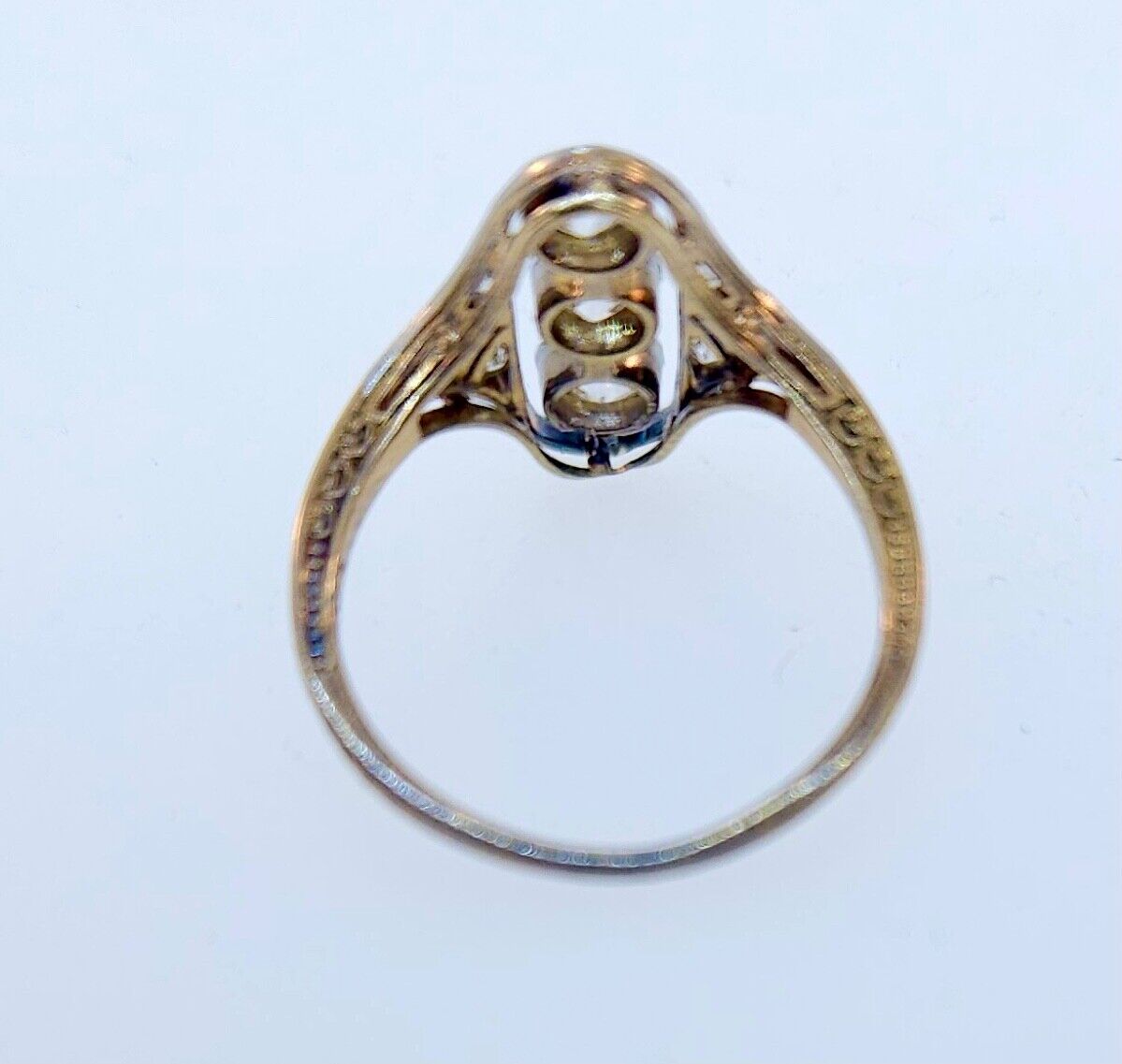 Antique Edwardian 1900's 14k Diamond Ring