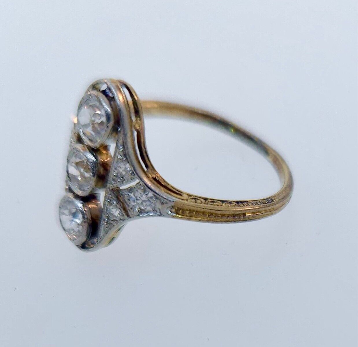 Antique Edwardian 1900's 14k Diamond Ring