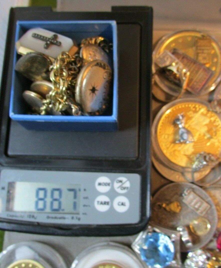 RARE 1800's Gold Victorian Heart Locket Charm bracelet 18 Lockets 88.7 grams