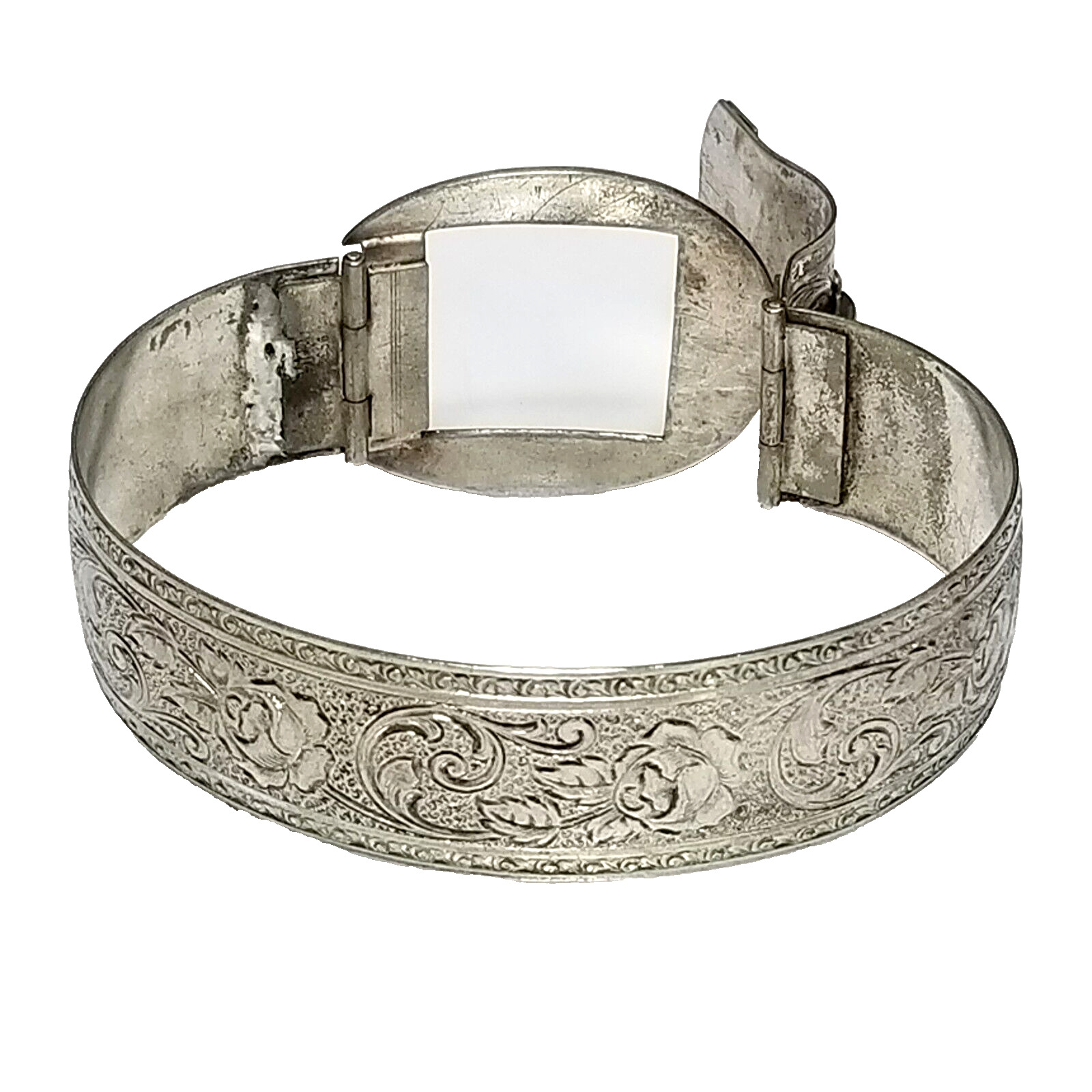 RARE Antique Silver Buckle Bracelet COLLEGE of WILLIAM & MARY Seal 1693