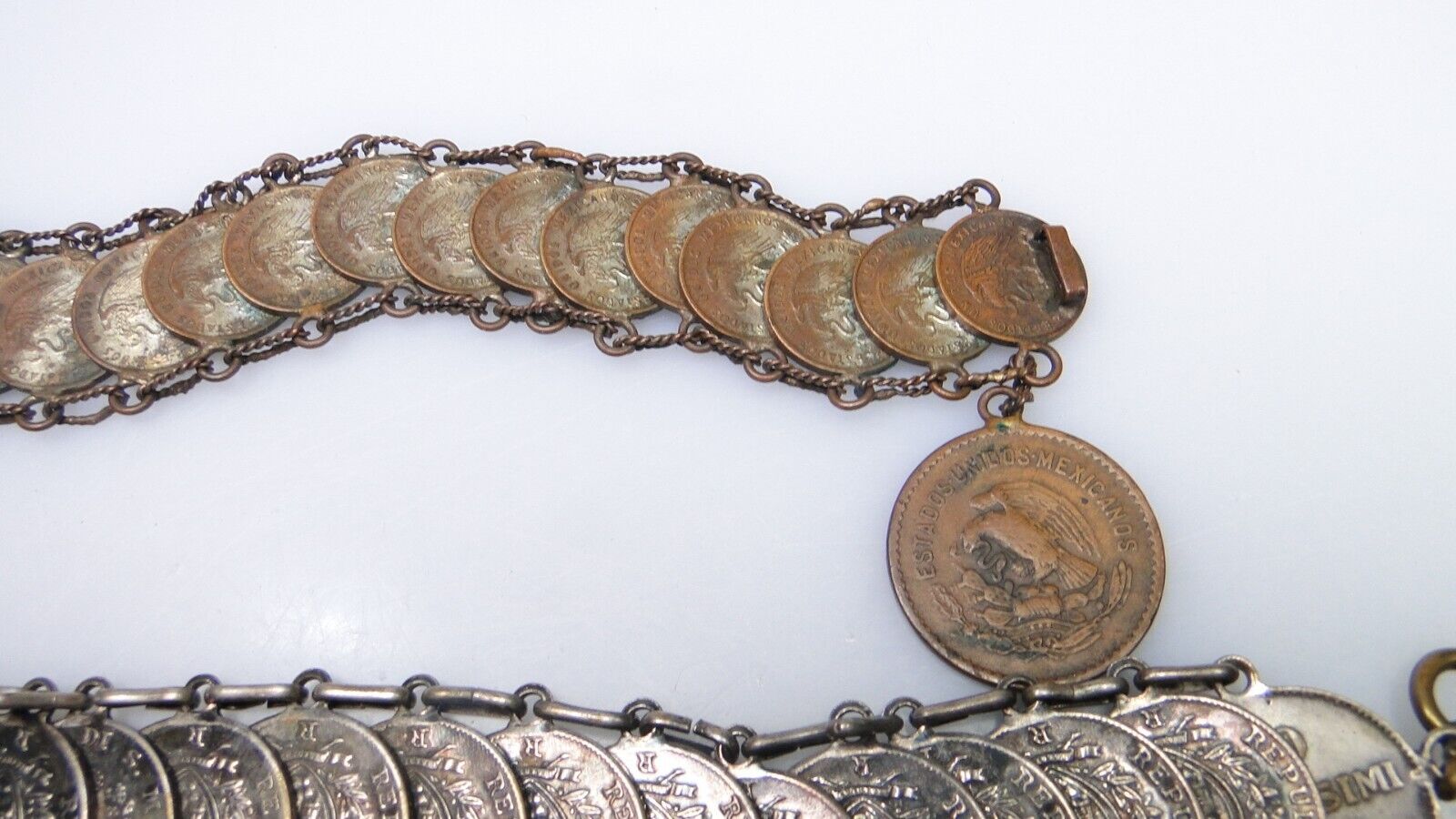 Vintage Coin Bracelets 1900s Silver 40s Foreign Coins 4pc Bracelet Lot