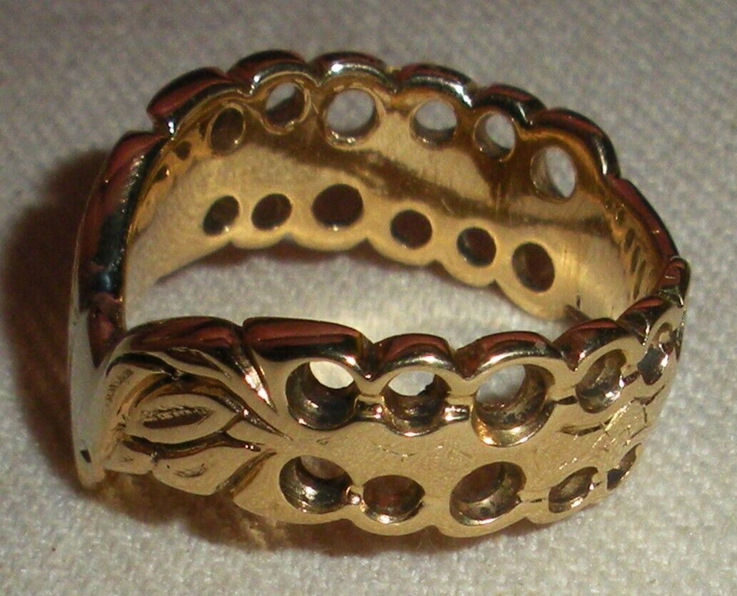 ANTIQUE 18K GOLD 1800s OR EARLIER BIRD HEAD DESIGN RING SIZE 6.5  tuvi