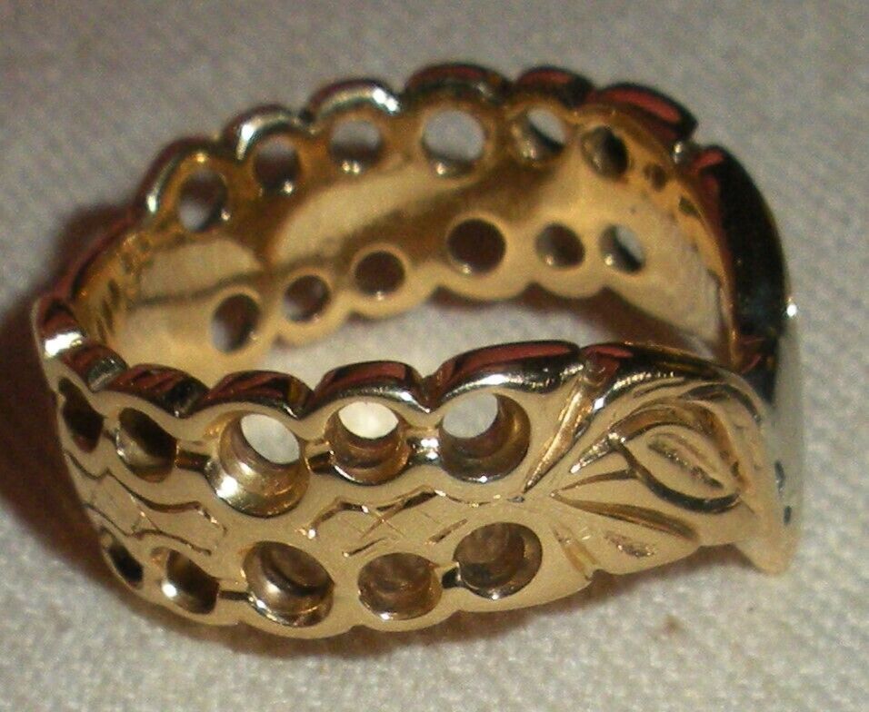 ANTIQUE 18K GOLD 1800s OR EARLIER BIRD HEAD DESIGN RING SIZE 6.5  tuvi